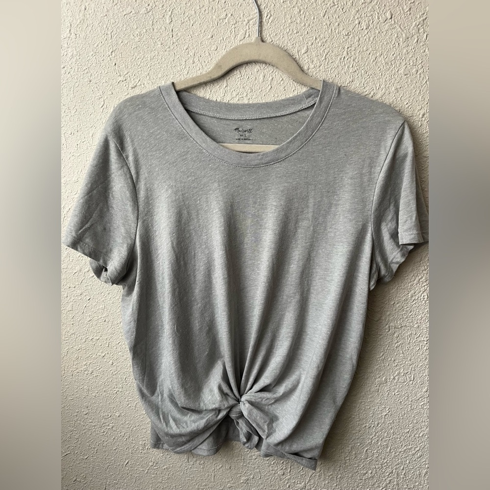 Madewell Knot-Front Tees Bundle Sz L